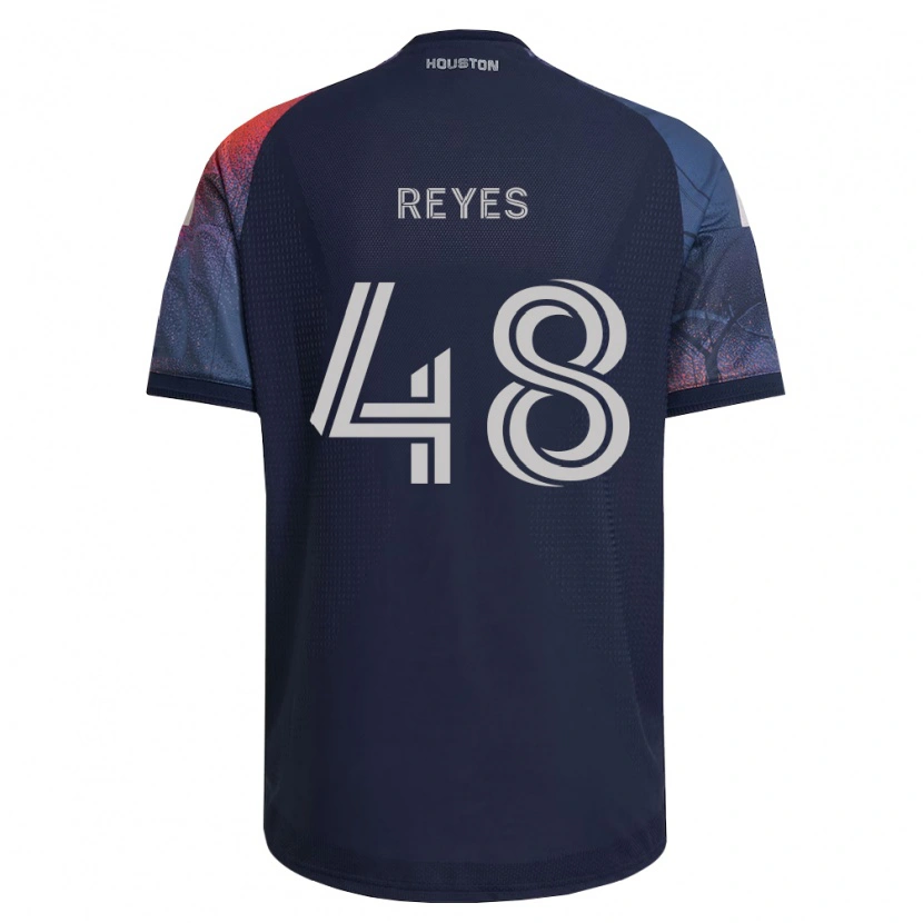 Danxen Børn Dylan Reyes #48 Dyb Blå Hvid Orange Udebane Spillertrøjer 2026/27 Trøje T-Shirt