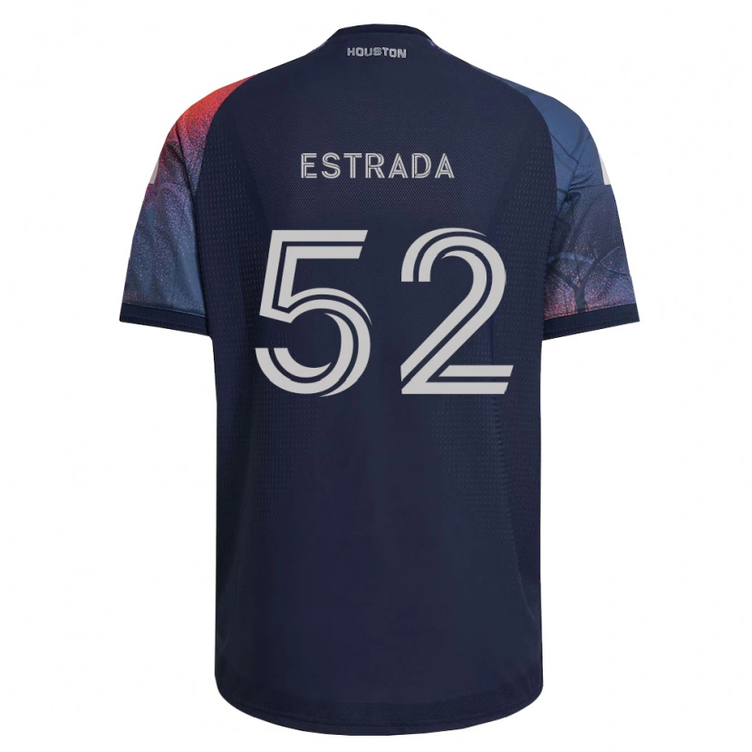 Danxen Børn Jorge Estrada #52 Dyb Blå Hvid Orange Udebane Spillertrøjer 2026/27 Trøje T-Shirt