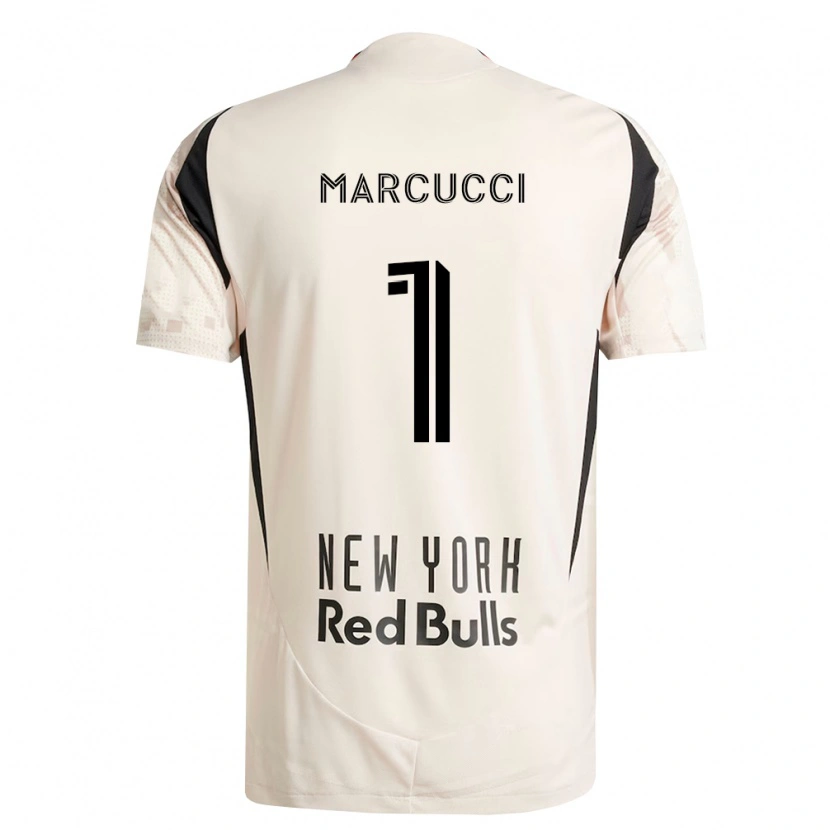 Danxen Børn Aj Marcucci #1 Råhvid Rød Sort Udebane Spillertrøjer 2026/27 Trøje T-Shirt