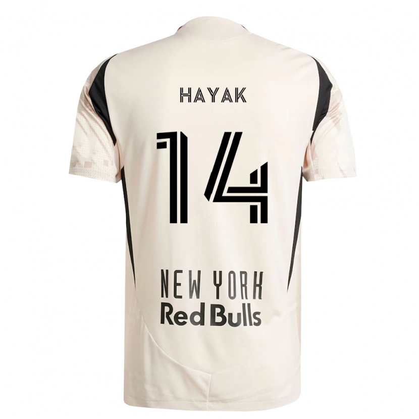 Danxen Børn Ari Hayak #14 Råhvid Rød Sort Udebane Spillertrøjer 2026/27 Trøje T-Shirt