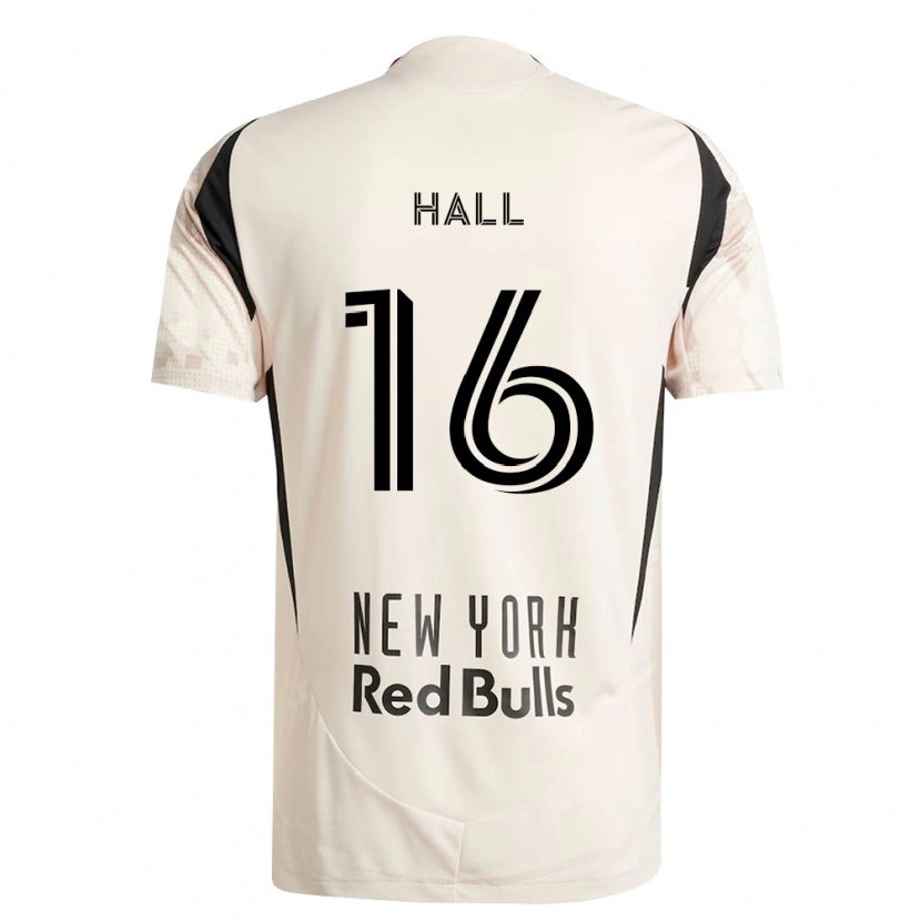 Danxen Børn Julian Hall #16 Råhvid Rød Sort Udebane Spillertrøjer 2026/27 Trøje T-Shirt