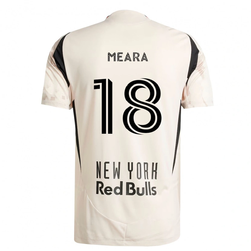 Danxen Børn Ryan Meara #18 Råhvid Rød Sort Udebane Spillertrøjer 2026/27 Trøje T-Shirt