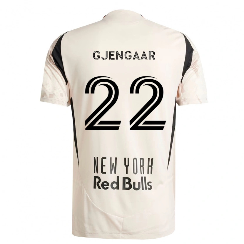 Danxen Børn Dennis Gjengaar #22 Råhvid Rød Sort Udebane Spillertrøjer 2026/27 Trøje T-Shirt
