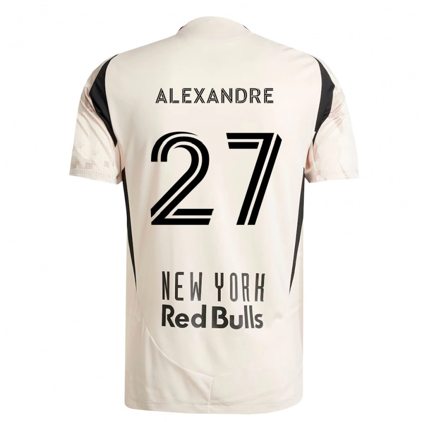 Danxen Børn Davi Alexandre #27 Råhvid Rød Sort Udebane Spillertrøjer 2026/27 Trøje T-Shirt
