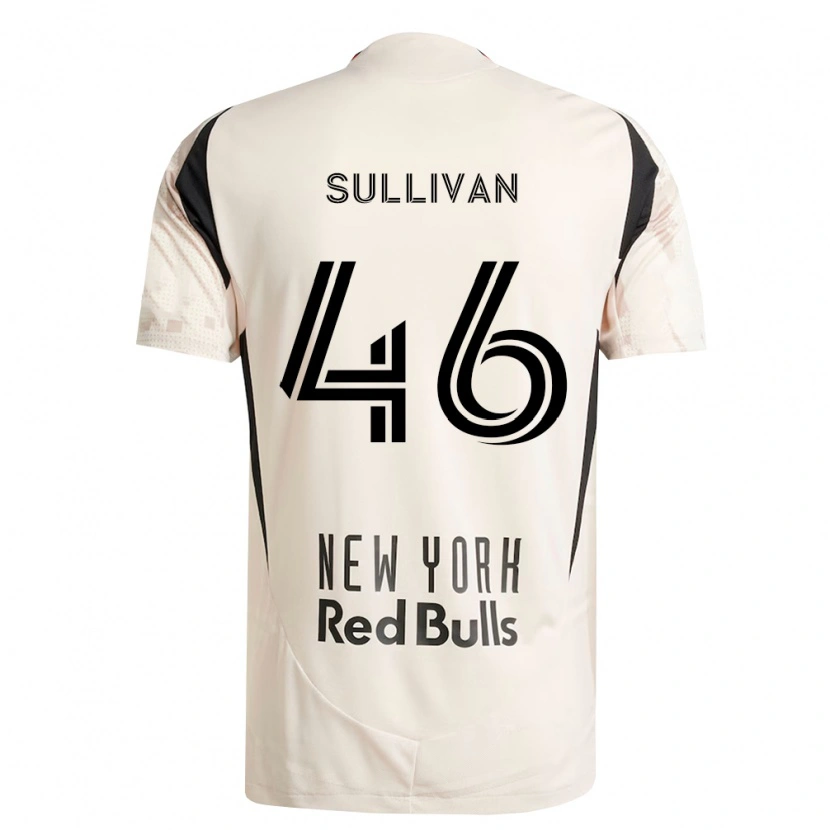 Danxen Børn Dylan Sullivan #46 Råhvid Rød Sort Udebane Spillertrøjer 2026/27 Trøje T-Shirt