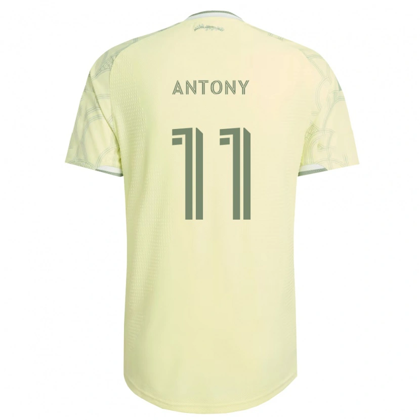 Danxen Børn Antony Alves Santos #11 Beige Hvid Udebane Spillertrøjer 2026/27 Trøje T-Shirt