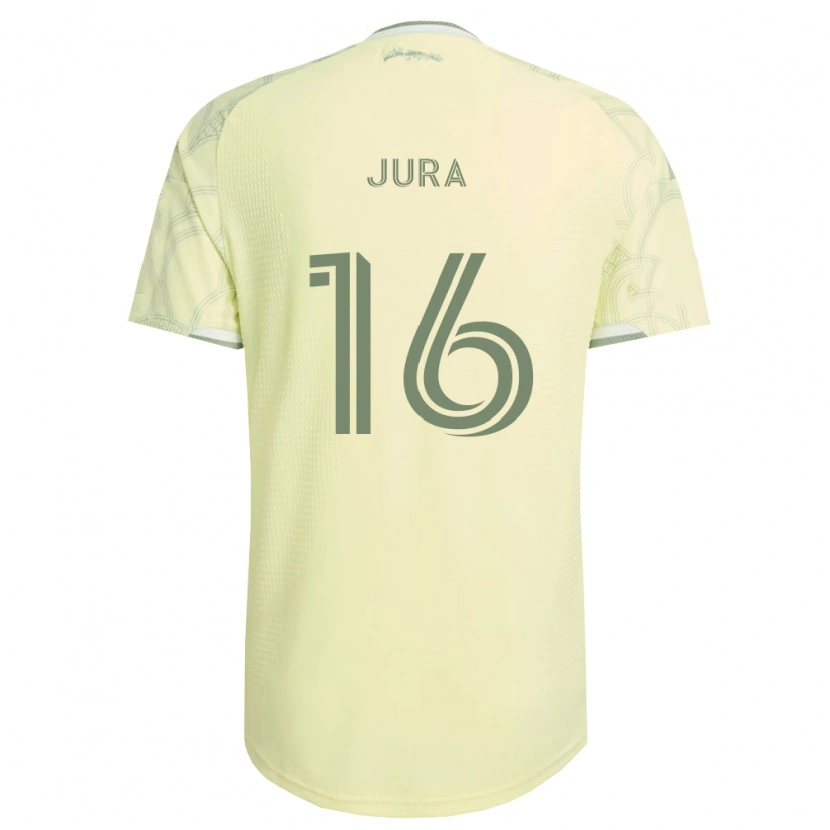 Danxen Børn Sawyer Jura #16 Beige Hvid Udebane Spillertrøjer 2026/27 Trøje T-Shirt
