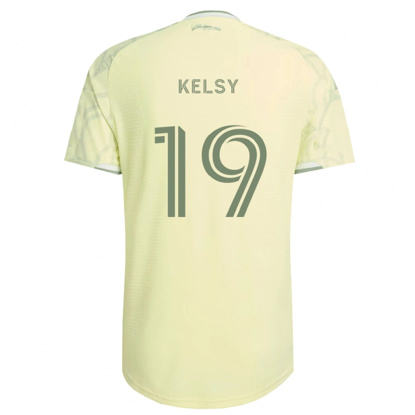 Danxen Børn Kevin Kelsy #19 Beige Hvid Udebane Spillertrøjer 2026/27 Trøje T-Shirt