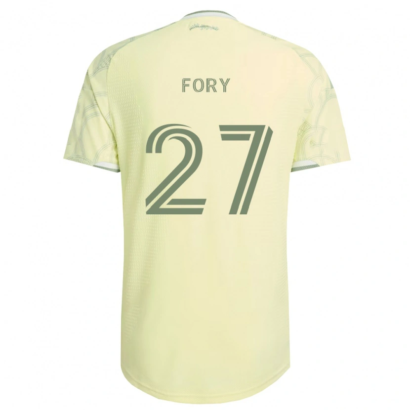Danxen Børn Jimer Fory #27 Beige Hvid Udebane Spillertrøjer 2026/27 Trøje T-Shirt