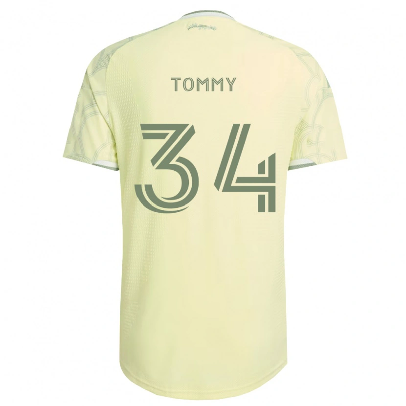 Danxen Børn Calem Tommy #34 Beige Hvid Udebane Spillertrøjer 2026/27 Trøje T-Shirt