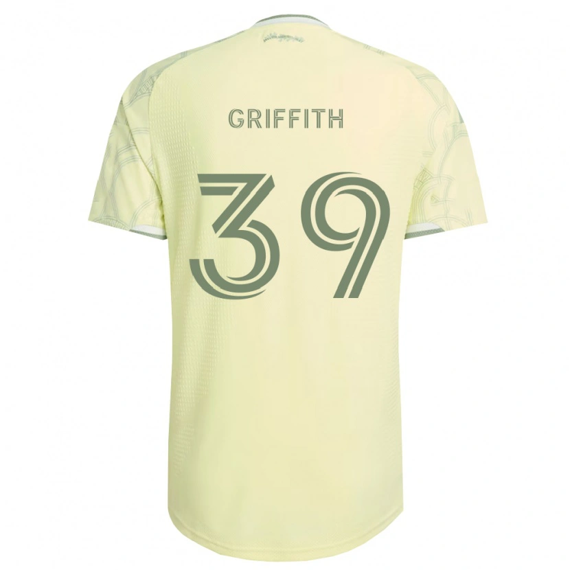 Danxen Børn Colin Griffith #39 Beige Hvid Udebane Spillertrøjer 2026/27 Trøje T-Shirt