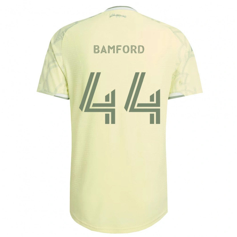 Danxen Børn Alex Bamford #44 Beige Hvid Udebane Spillertrøjer 2026/27 Trøje T-Shirt