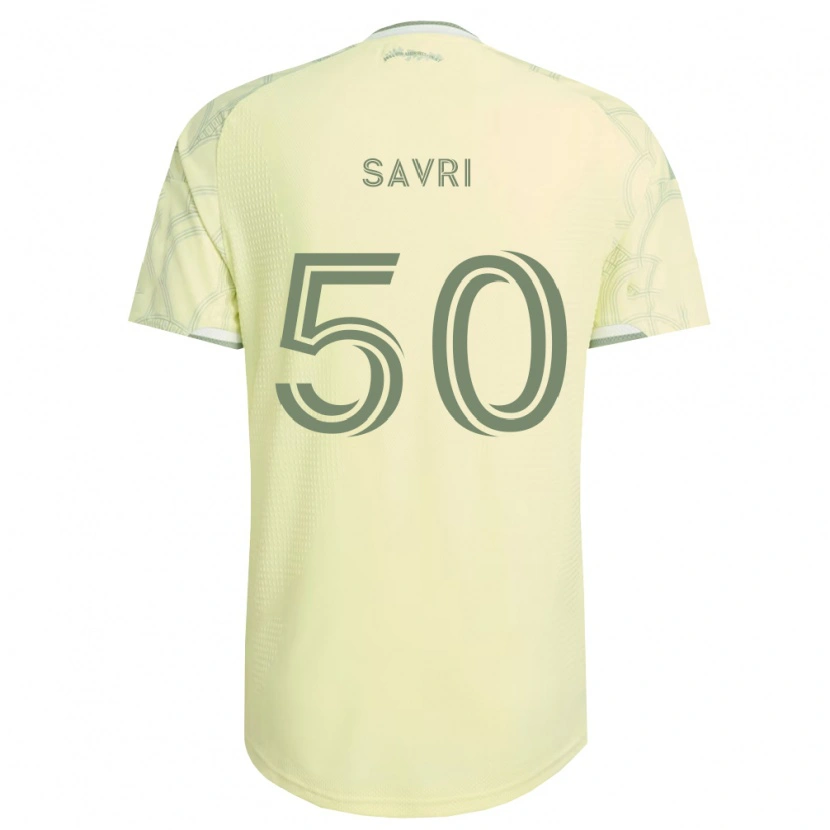 Danxen Børn Nolan Savri #50 Beige Hvid Udebane Spillertrøjer 2026/27 Trøje T-Shirt