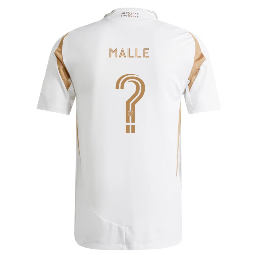Danxen Børn Ladji Mallé #0 Hvid Brun Udebane Spillertrøjer 2026/27 Trøje T-Shirt