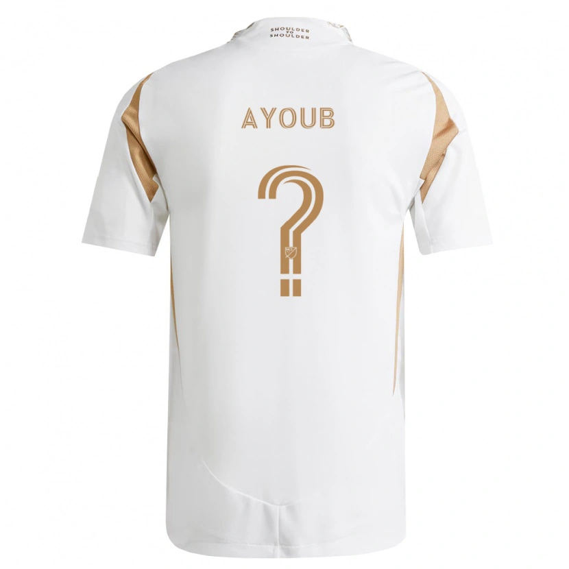 Danxen Børn Ryan Ayoub #0 Hvid Brun Udebane Spillertrøjer 2026/27 Trøje T-Shirt