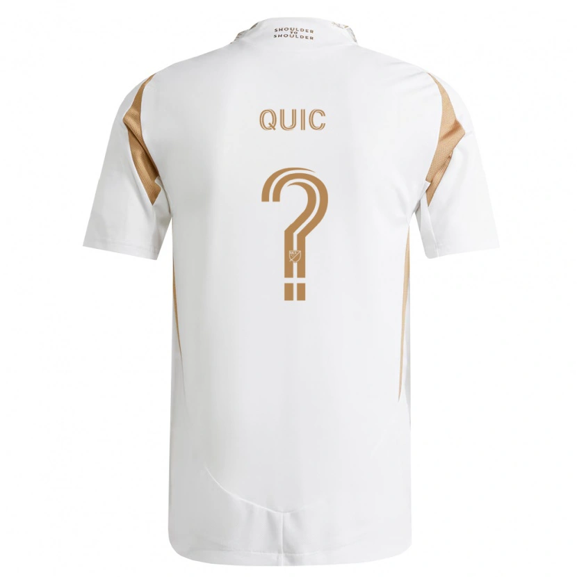 Danxen Børn Matthew Quic #0 Hvid Brun Udebane Spillertrøjer 2026/27 Trøje T-Shirt