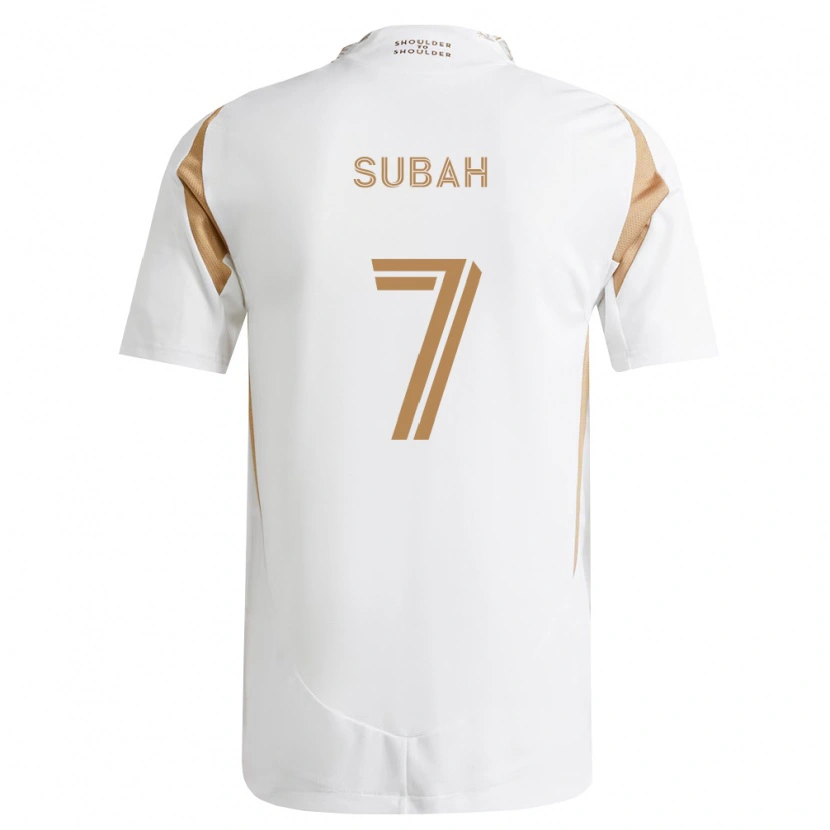 Danxen Børn Yekeson Subah #7 Hvid Brun Udebane Spillertrøjer 2026/27 Trøje T-Shirt