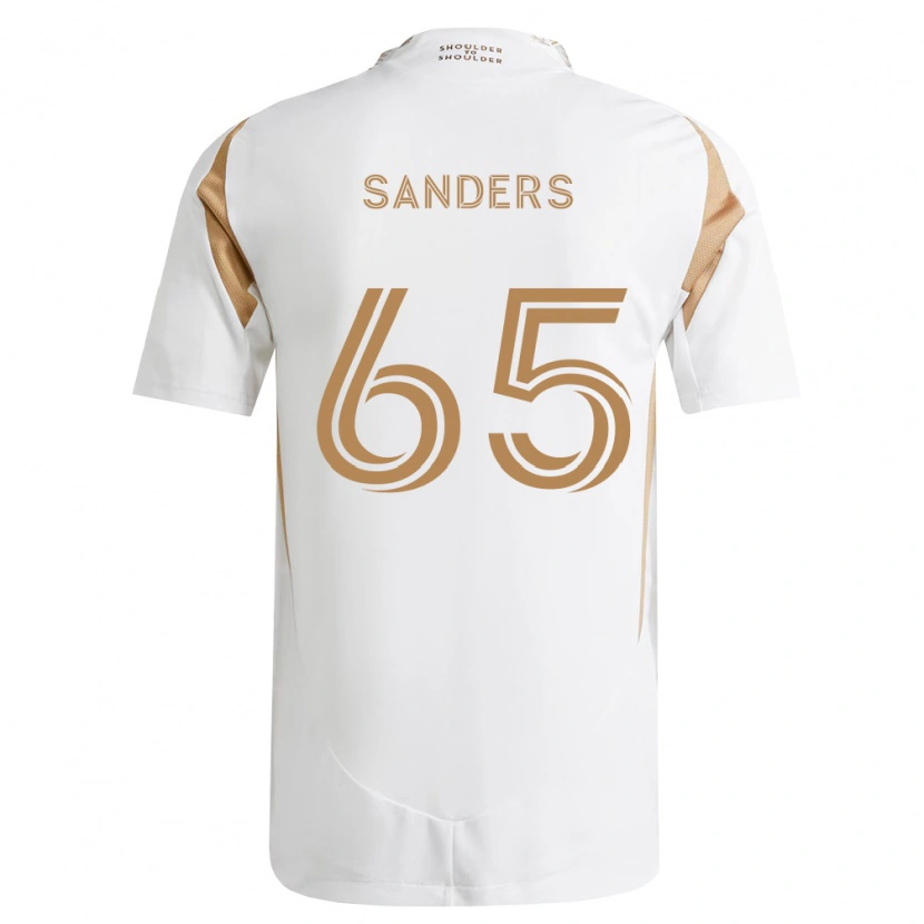 Danxen Børn Adrian Sanders #65 Hvid Brun Udebane Spillertrøjer 2026/27 Trøje T-Shirt