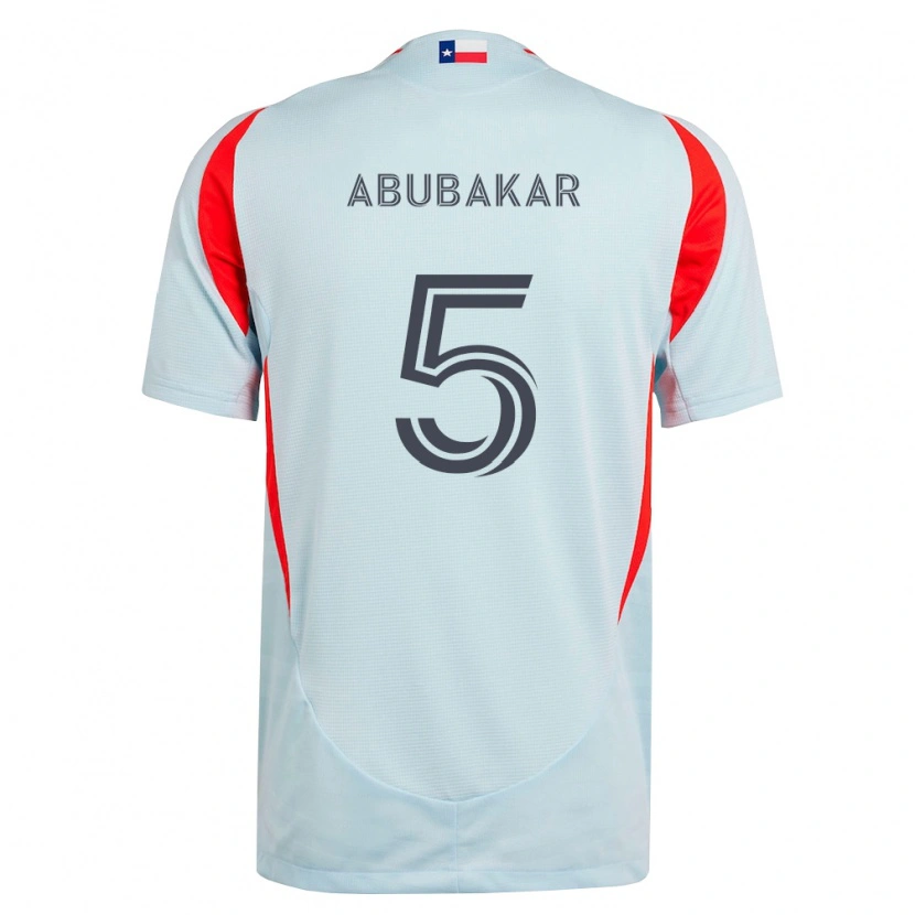 Danxen Børn Lalas Abubakar #5 Mørkegrå Hvid Rød Udebane Spillertrøjer 2026/27 Trøje T-Shirt