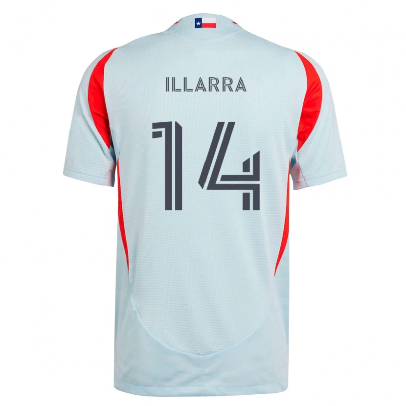 Danxen Børn Asier Illarramendi #14 Mørkegrå Hvid Rød Udebane Spillertrøjer 2026/27 Trøje T-Shirt