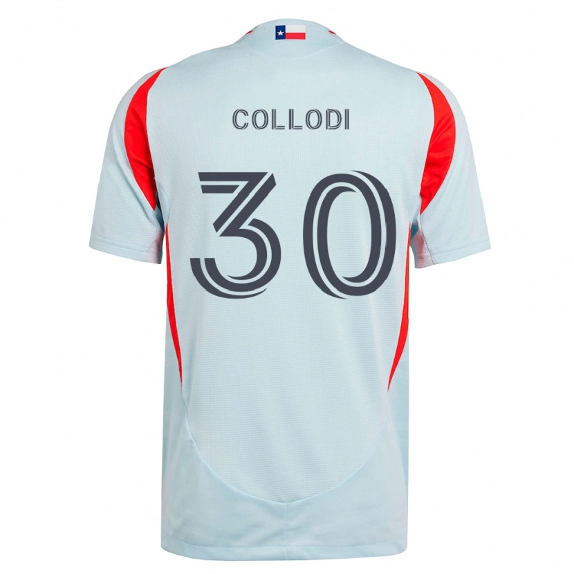 Danxen Børn Michael Collodi #30 Mørkegrå Hvid Rød Udebane Spillertrøjer 2026/27 Trøje T-Shirt
