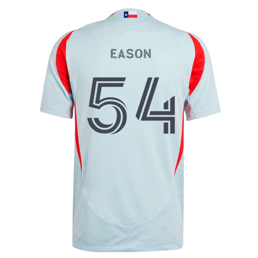 Danxen Børn Jordyn Eason #54 Mørkegrå Hvid Rød Udebane Spillertrøjer 2026/27 Trøje T-Shirt