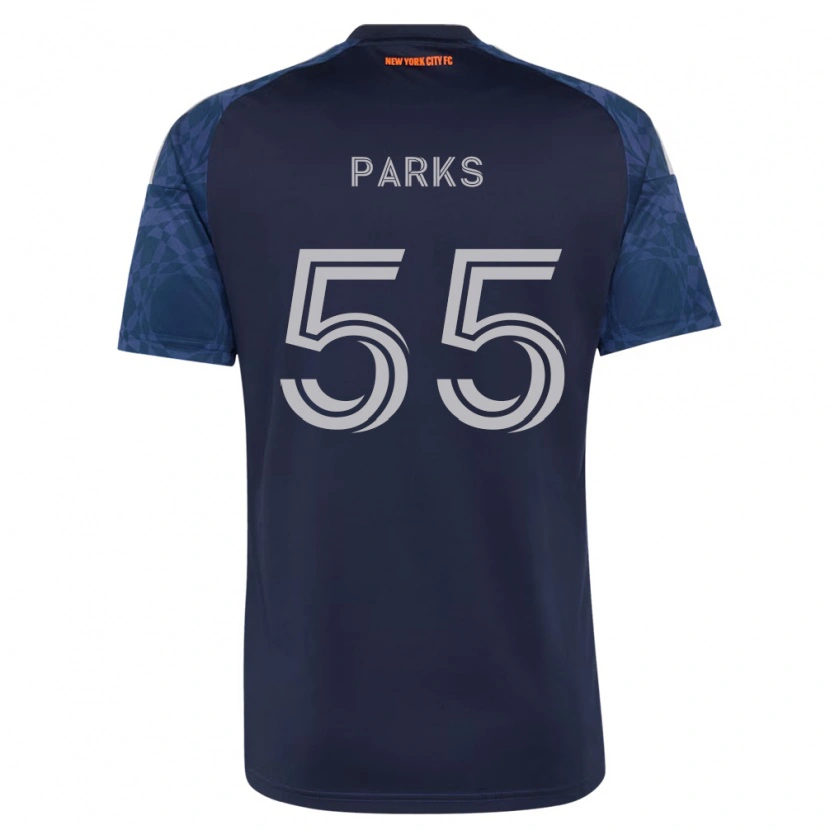 Danxen Børn Keaton Parks #55 Dyb Blå Hvid Udebane Spillertrøjer 2026/27 Trøje T-Shirt