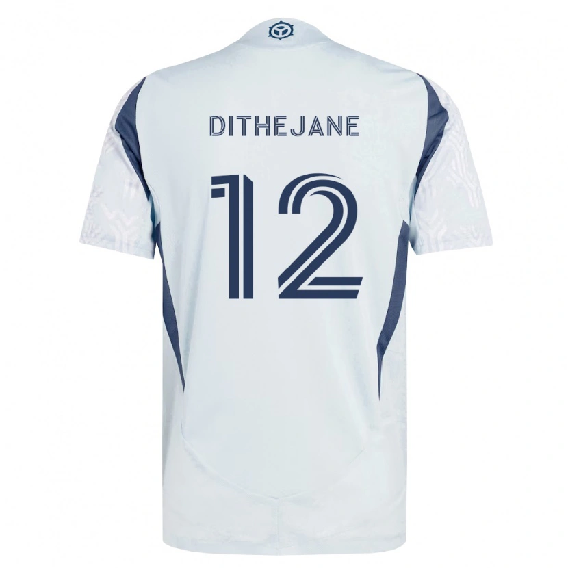 Danxen Børn Puso Dithejane #12 Blågrå Hvid Udebane Spillertrøjer 2026/27 Trøje T-Shirt