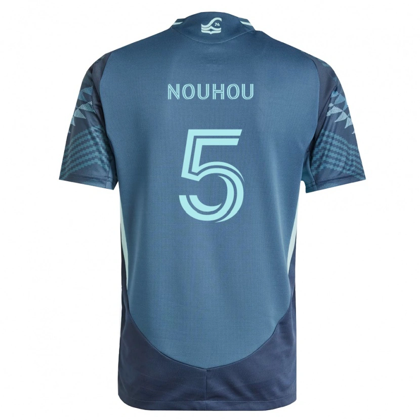 Danxen Børn Nouhou Tolo #5 Marineblå Grøn Udebane Spillertrøjer 2026/27 Trøje T-Shirt