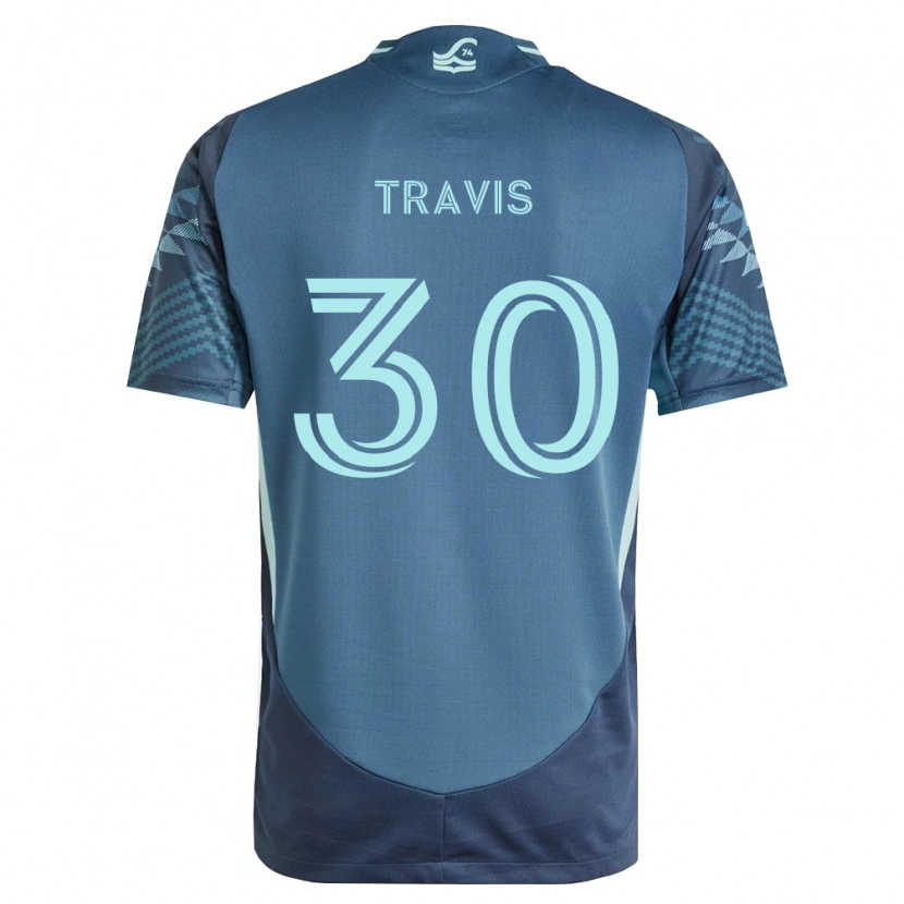 Danxen Børn Riley Travis #30 Marineblå Grøn Udebane Spillertrøjer 2026/27 Trøje T-Shirt