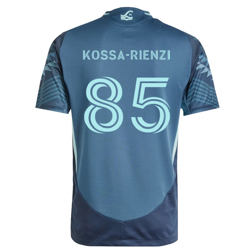 Danxen Børn Kalani Kossa-Rienzi #85 Marineblå Grøn Udebane Spillertrøjer 2026/27 Trøje T-Shirt