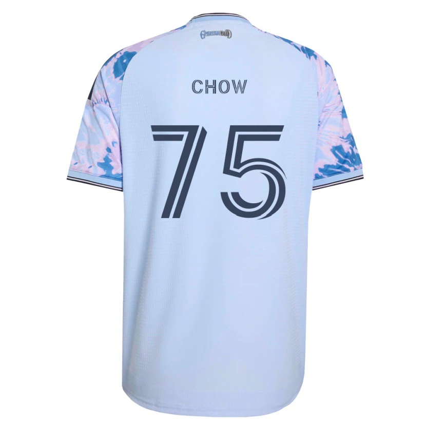 Danxen Børn Alex Chow #75 Kongelig Blå Hvid Sort Udebane Spillertrøjer 2026/27 Trøje T-Shirt
