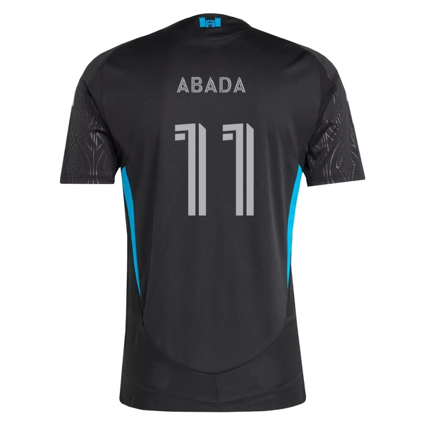 Danxen Børn Liel Abada #11 Sort Hvid Himmelblå Udebane Spillertrøjer 2026/27 Trøje T-Shirt