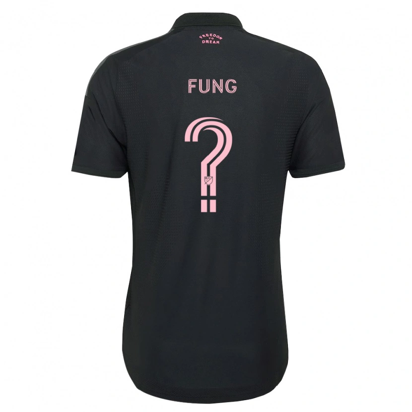 Danxen Børn Victor Fung #0 Pink Sort Hvid Udebane Spillertrøjer 2026/27 Trøje T-Shirt