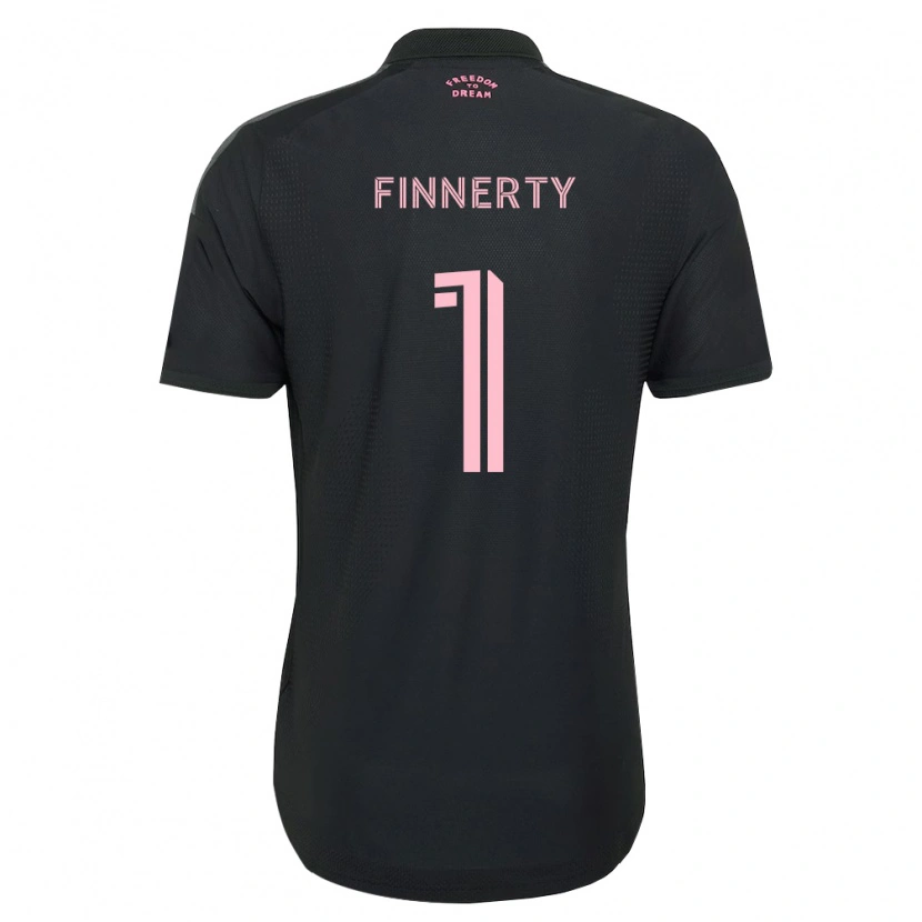 Danxen Børn Owen Finnerty #1 Pink Sort Hvid Udebane Spillertrøjer 2026/27 Trøje T-Shirt