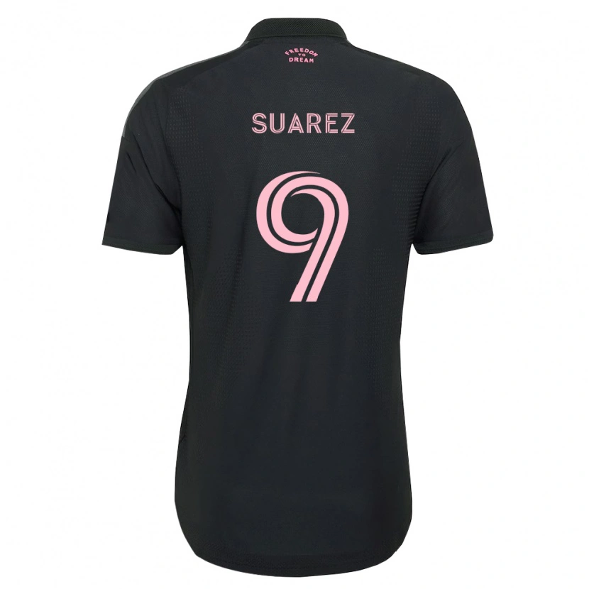 Danxen Børn Luis Suárez #9 Pink Sort Hvid Udebane Spillertrøjer 2026/27 Trøje T-Shirt