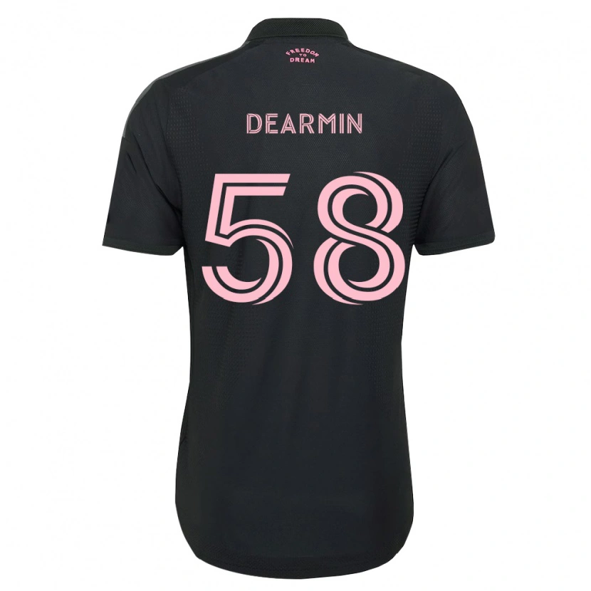 Danxen Børn Nash Dearmin #58 Pink Sort Hvid Udebane Spillertrøjer 2026/27 Trøje T-Shirt