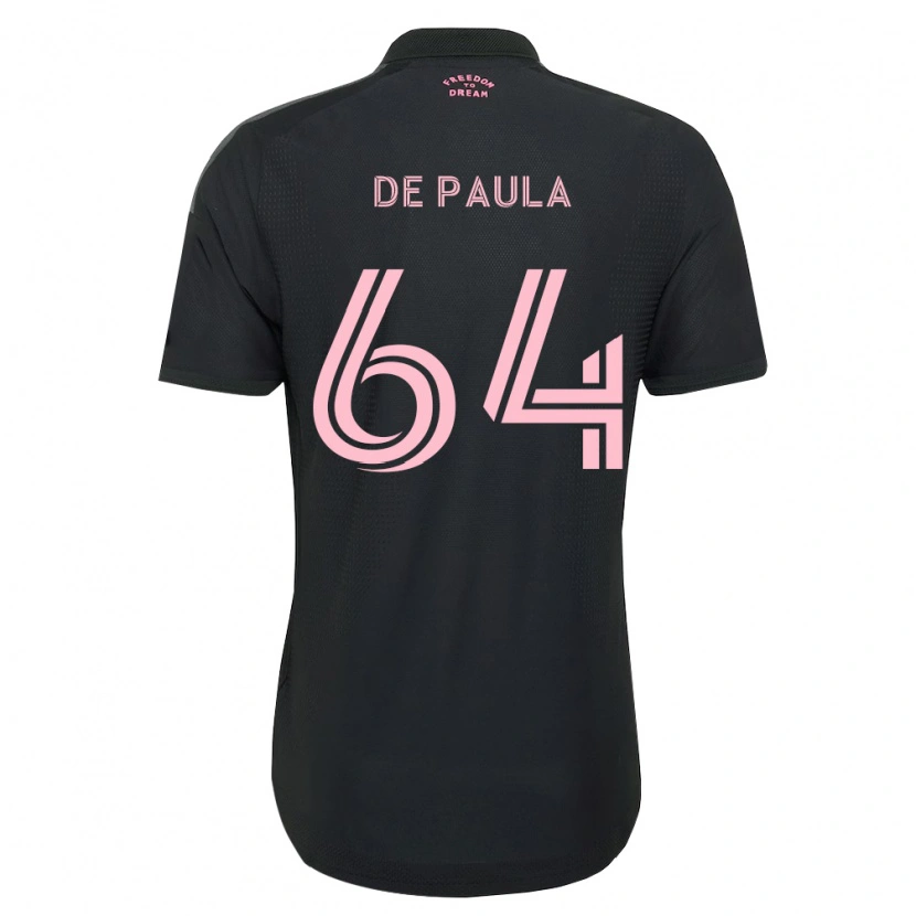 Danxen Børn Matteo De Paula #64 Pink Sort Hvid Udebane Spillertrøjer 2026/27 Trøje T-Shirt