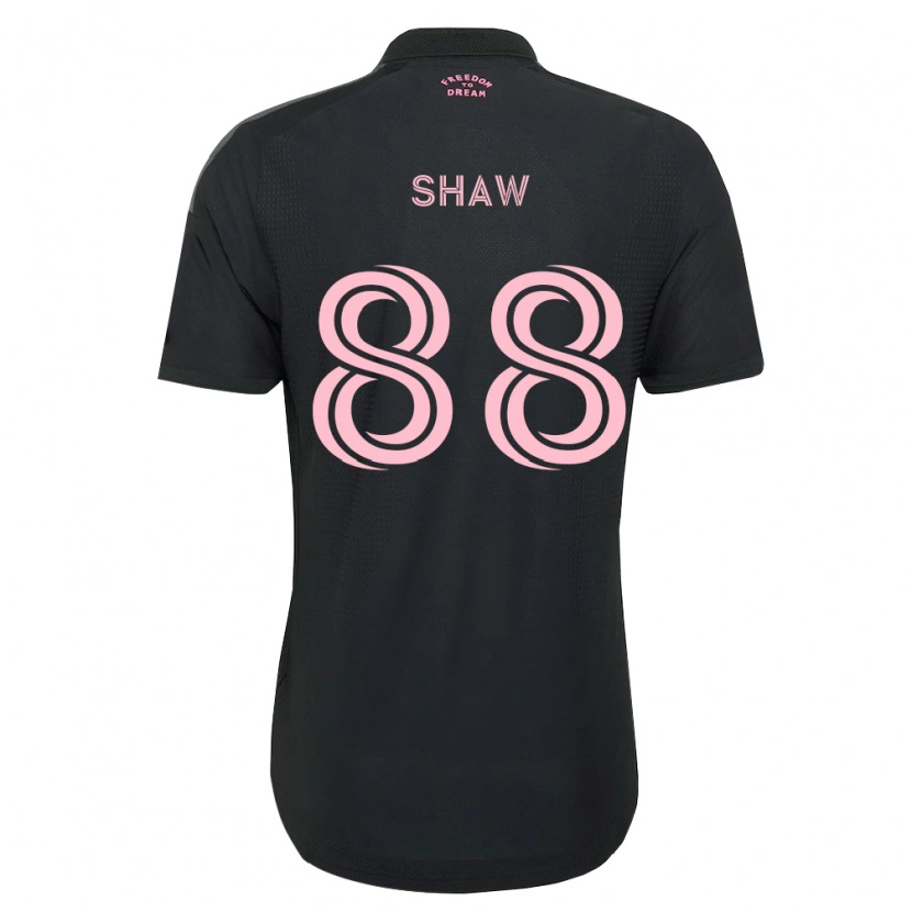 Danxen Børn Alexander Shaw #88 Pink Sort Hvid Udebane Spillertrøjer 2026/27 Trøje T-Shirt