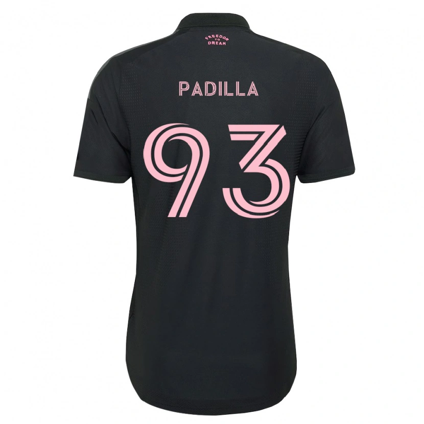Danxen Børn Leandro Padilla #93 Pink Sort Hvid Udebane Spillertrøjer 2026/27 Trøje T-Shirt