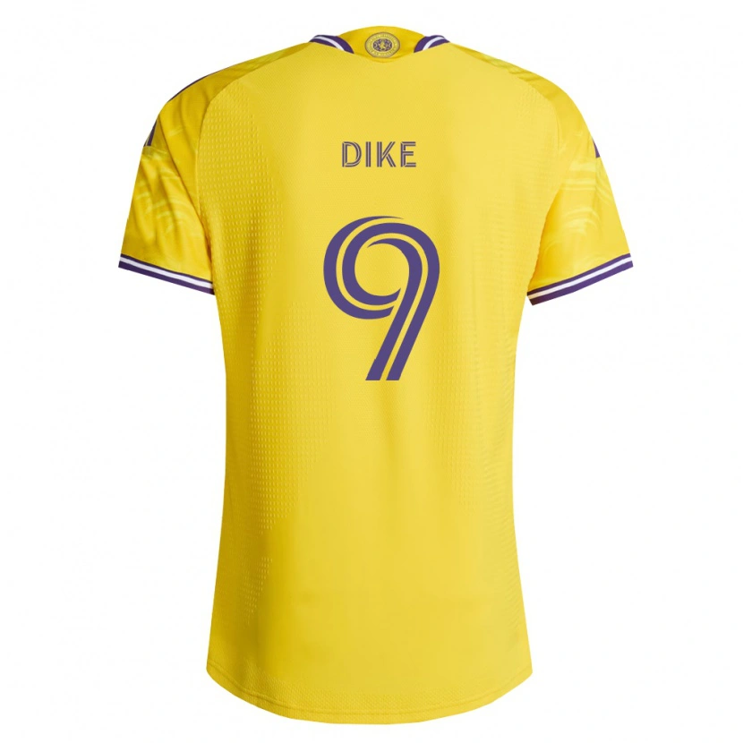 Danxen Børn Daryl Dike #9 Gul Lilla Udebane Spillertrøjer 2026/27 Trøje T-Shirt