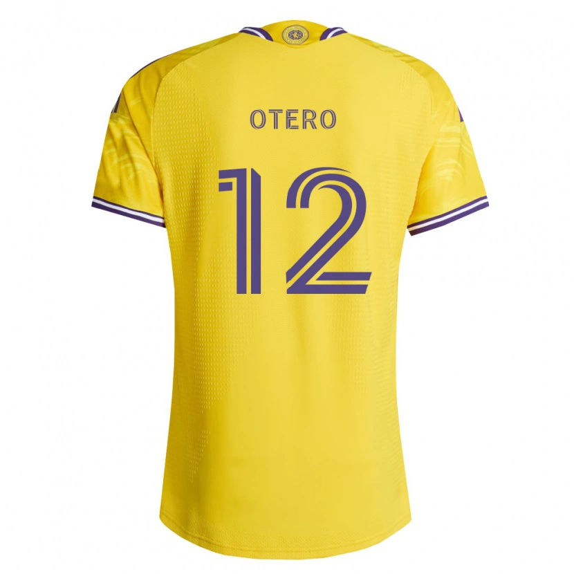 Danxen Børn Javier Otero #12 Gul Lilla Udebane Spillertrøjer 2026/27 Trøje T-Shirt