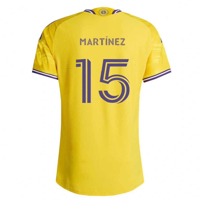 Danxen Børn Antonio Martínez #15 Gul Lilla Udebane Spillertrøjer 2026/27 Trøje T-Shirt