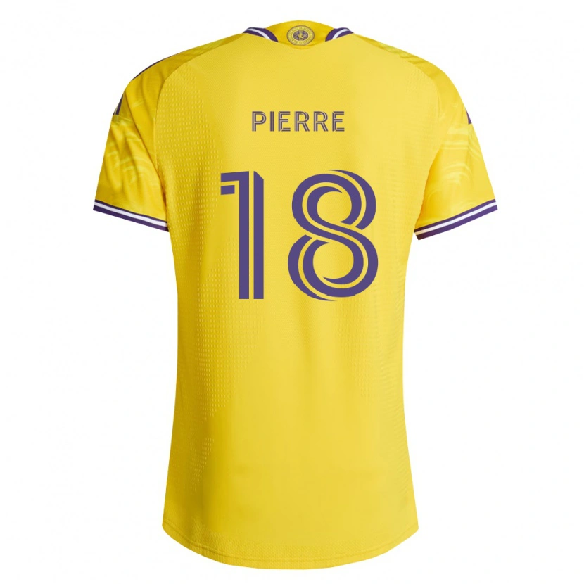 Danxen Børn Nikolai Pierre #18 Gul Lilla Udebane Spillertrøjer 2026/27 Trøje T-Shirt