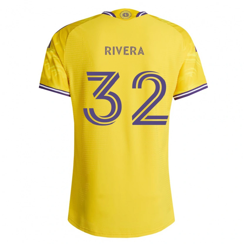 Danxen Børn Wilfredo Rivera #32 Gul Lilla Udebane Spillertrøjer 2026/27 Trøje T-Shirt