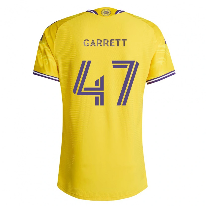 Danxen Børn Ian Garrett #47 Gul Lilla Udebane Spillertrøjer 2026/27 Trøje T-Shirt