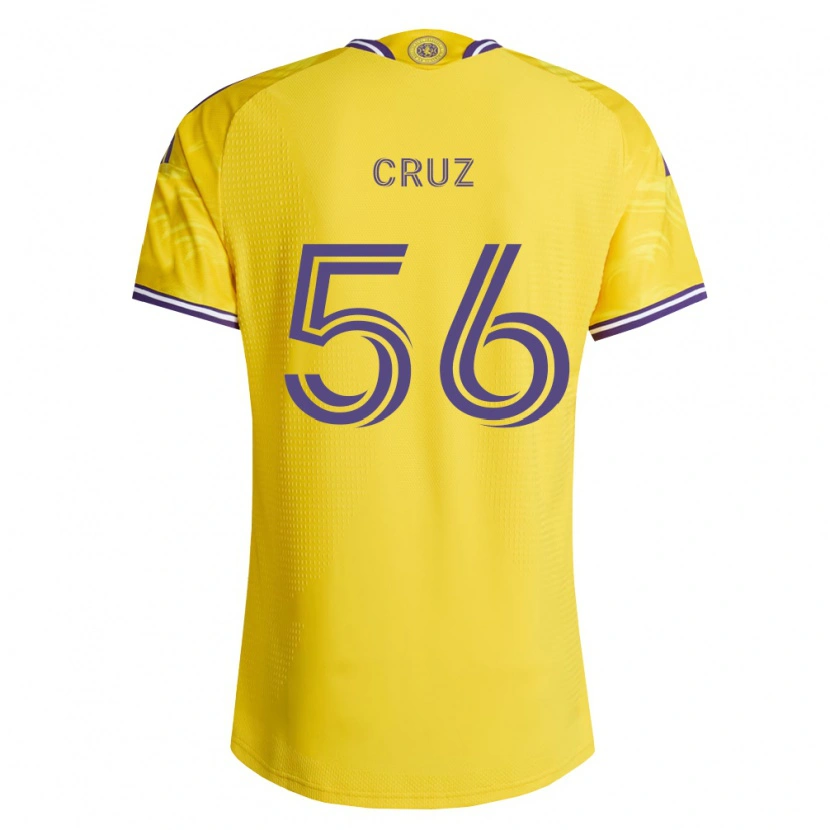Danxen Børn Pedro Cruz #56 Gul Lilla Udebane Spillertrøjer 2026/27 Trøje T-Shirt