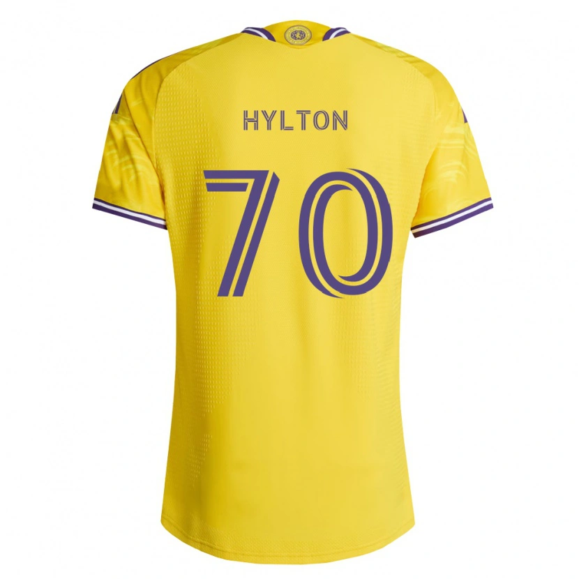 Danxen Børn Justin Hylton #70 Gul Lilla Udebane Spillertrøjer 2026/27 Trøje T-Shirt