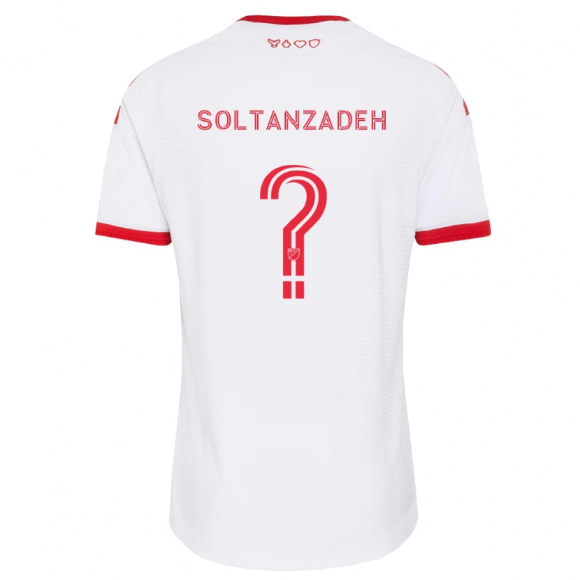 Danxen Børn Shayan Soltanzadeh #0 Hvid Rød Sort Udebane Spillertrøjer 2026/27 Trøje T-Shirt