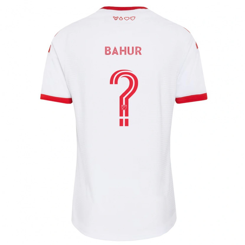 Danxen Børn Abdiasis Abdirahman Bahur #0 Hvid Rød Sort Udebane Spillertrøjer 2026/27 Trøje T-Shirt